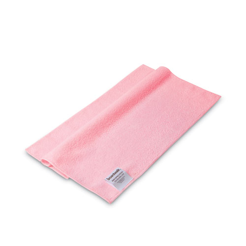 Microfiber Cleaning Cloths, 16 x 16, Pink, 24/Pack - Image 2