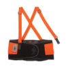 ProFlex 100HV Economy Hi-Vis Spandex Back Support Brace, 3X-Large, 46" to 52" Waist, Black/Orange