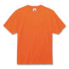 GloWear 8089 Non-Certified Hi-Vis T-Shirt, Polyester, Small, Orange