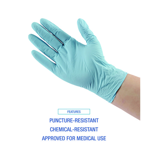 Disposable Examination Nitrile Gloves, Medium, Blue, 5 mil, 1,000/Carton