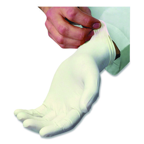 L5201 Series Powder-Free Latex Gloves, Ivory, Small, 100 Gloves/Box, 10 Boxes/Carton