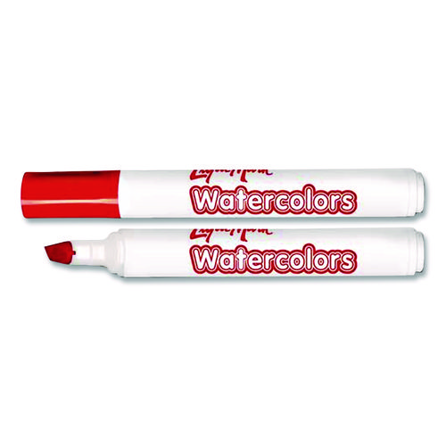 Broadline Watercolor Markers, Broad Chisel Tip, Assorted Colors, 8/Set