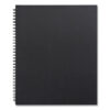 Wirebound Soft-Cover Project-Planning Notebook, 1-Subject, Project-Management Format, Black Cover, (80) 11 x 8.5 Sheets