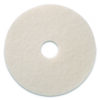 Polishing Pads, 19" Diameter, White, 5/Carton