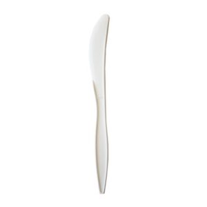 Mediumweight Polypropylene Cutlery, Knife, 5.86", Plastic, White, 1,000/Carton