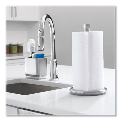 Good Grips Steady Paper Towel Holder, Stainless Steel, 8.1 x 7.8 x 14.5, Gray/Silver