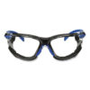 Solus 1000 Series Safety Glasses, Black/Blue Plastic Frame, Clear Polycarbonate Lens
