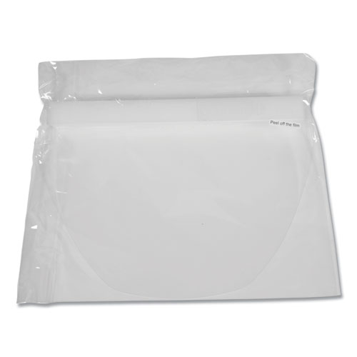 Disposable Face Shield, 13 x 10, Clear, 100/Carton
