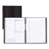 NotePro Undated Daily Planner, 10.75 x 8.5, Black Cover, Undated