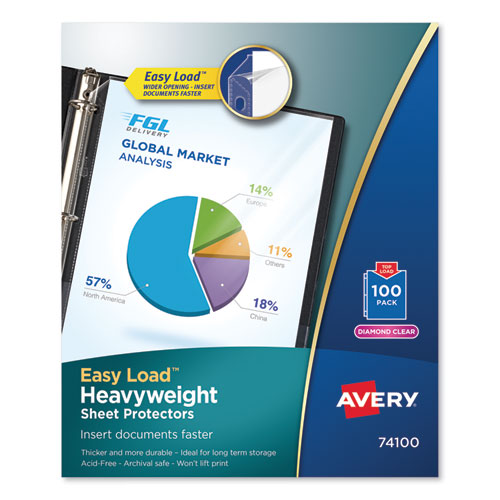 Avery® Heavyweight Sheet Protectors - Acid-free, Archival-safe