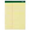 Double Docket Ruled Pads, Pitman Rule Variation (Offset Dividing Line - 3" Left), 100 Canary 8.5 x 11.75 Sheets, 6/Pack