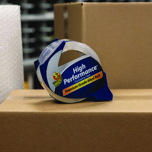 HP260 Packaging Tape with Dispenser, 3" Core, 1.88" x 60 yds, Clear, 4/Pack