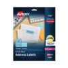 High-Visibility Permanent Laser ID Labels, 1 x 2.63, Pastel Blue, 750/Pack