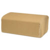 Select Folded Paper Towels, Single-Fold, 1-Ply, 9 x 9.45, Natural Brown, 250/Pack, 16 Packs/Carton
