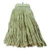 Layflat Regular Screw-Type Mop Head, Cotton, 20 oz, 1" Headband, White