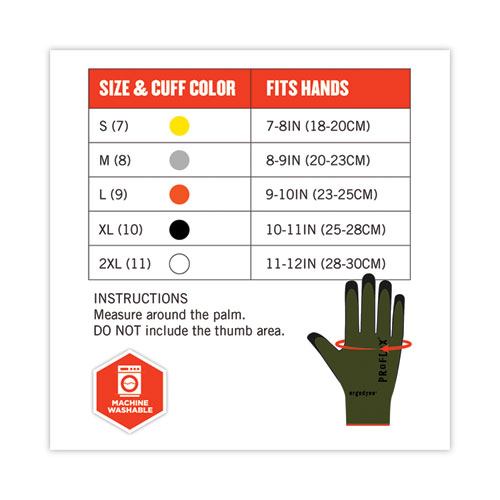 ProFlex 7042 ANSI A4 Nitrile-Coated CR Gloves, Green, 2X-Large, Pair