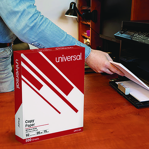 Copy Paper Convenience Carton, 92 Bright, 20 lb Bond Weight, 8.5 x 11, White, 500 Sheets/Ream, 5 Reams/Carton