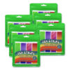Zen Strips, Bumpy Gradient Classpack, Assorted Colors, 24/Set, 6 Sets/Carton