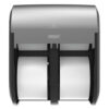 Compact Quad Vertical 4-Roll Coreless Dispenser, 12.06 x 8 x 14.44, Stainless Steel