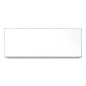 Magnetic Porcelain Whiteboard with Aluminum Frame, 144.59" x 60.47", White Surface, Satin Aluminum Frame