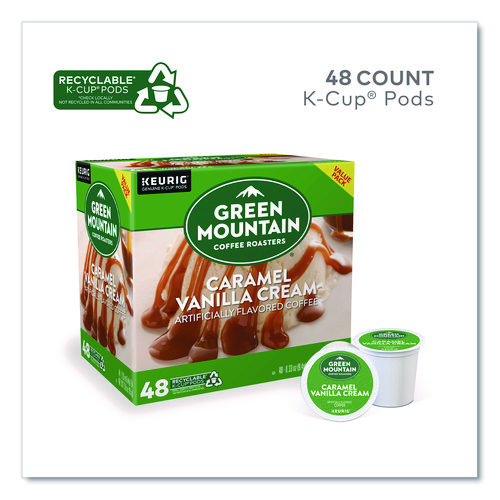 Caramel Vanilla Cream Coffee K-Cups, 0.33 oz, 48/Box