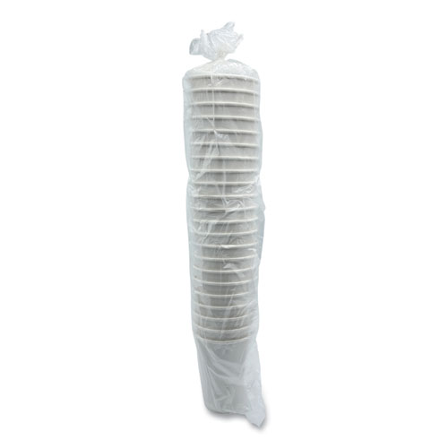 Paper Hot Cups, Double-Walled, 12 oz, White, 25/Pack