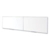 Magnetic Porcelain Whiteboard with Aluminum Frame, 193" x 48.5", White Surface, Satin Aluminum Frame