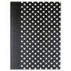 Casebound Hardcover Notebook, 1-Subject, Wide/Legal Rule, Black/White Cover, (150) 10.25 x 7.63 Sheets