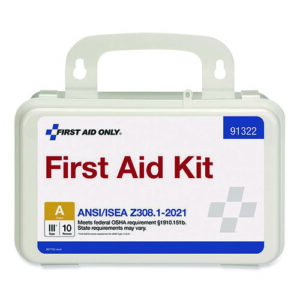 ANSI 2021 First Aid Kit for 10 People, 76 Pieces, Plastic Case