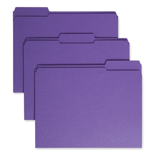 Smead Colored 1/3 Tab Cut Letter Recycled Top Tab File Folder