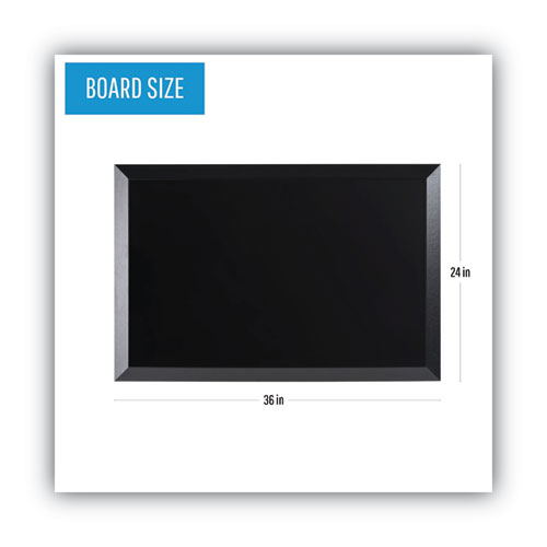 Kamashi Wet-Erase Board, 36" x 24", Black Surface, Black Wood Frame - Image 2