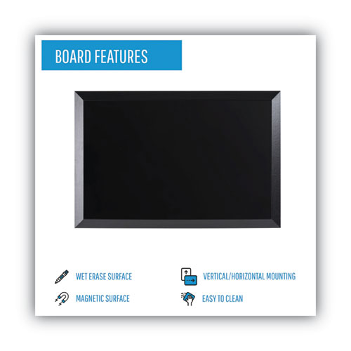 Kamashi Wet-Erase Board, 36" x 24", Black Surface, Black Wood Frame - Image 4
