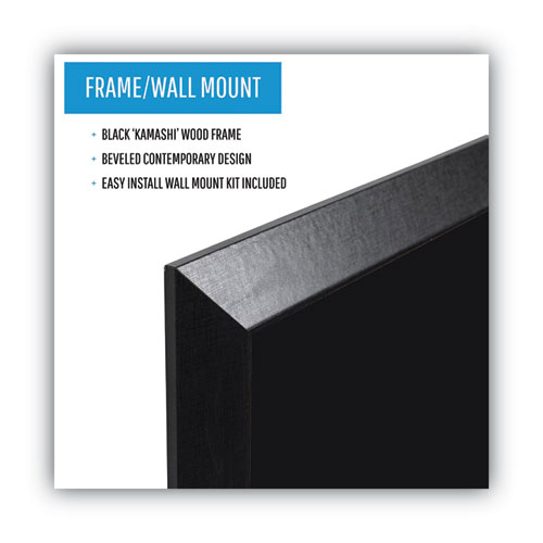 Kamashi Wet-Erase Board, 36" x 24", Black Surface, Black Wood Frame - Image 5