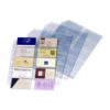 Poly Business Card Refill Pages, Clear, 20 Cards/Sheet, 10 Sheets/Pack