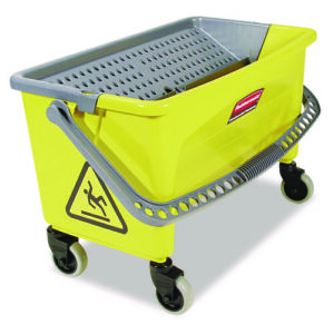 HYGEN Press Wring Bucket for Microfiber Flat Mops, 43 qt, Yellow