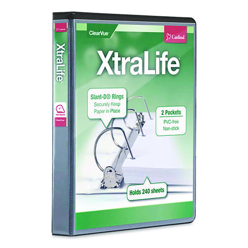 Cardinal Xtralife ClearVue Locking Slant-D Binders