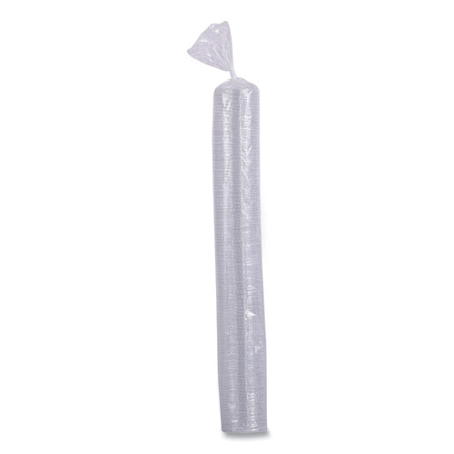 Souffle/Portion Cup Lids, Fits 1 oz Portion Cups, Plastic, Clear, 2,500/Carton