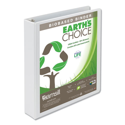 Samsill Earth's Choice Plant-based Durable View Binder