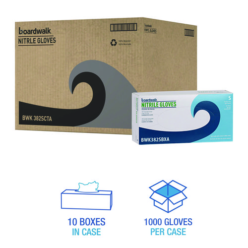 Disposable Examination Nitrile Gloves, Small, Blue, 5 mil, 1,000/Carton