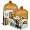 The Buff Bag Can Liner, 60 gal, 0.75 mil, 38 x 58, Buff, Flat Pack,100/Carton
