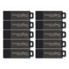 DataStick Pro USB 2.0 Type A Flash Drive, 8 GB, Gray, 10/Pack