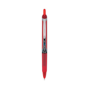 Precise V7RT Rollerball Pen, Retractable, Fine 0.7 mm, Red Ink, Red Barrel
