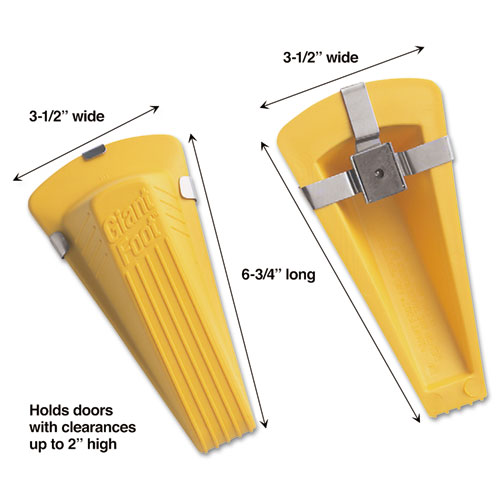 Giant Foot Magnetic Doorstop - Yellow