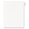 Allstate-Style Legal Side Tab Dividers, 26-Tab, Exhibit A, 11 x 8.5, White, 25/Pack