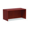 Alera Valencia Series Straight Front Desk Shell, 59.13" x 29.5" x 29.63", Medium Cherry