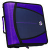 Large Capacity Zipper Binder, 3 Rings, 3" Capacity, 11 x 8.5, Purple
