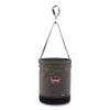 Arsenal 5940 Swiveling Carabiner Canvas Hoist Bucket, 150 lb, Gray