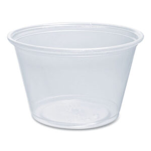 Conex Complements Portion/Medicine Cups, 4 oz, Plastic, Clear, 125/Bag, 20 Bags/Carton