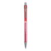 Better Ballpoint Pen, Retractable, Fine 0.7 mm, Red Ink, Translucent Red Barrel, Dozen