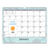 Rue Du Flore Wall Calendar, Floral Artwork, 12 x 15, White/Jade/Lavender Sheets, 12-Month (Jan to Dec): 2025